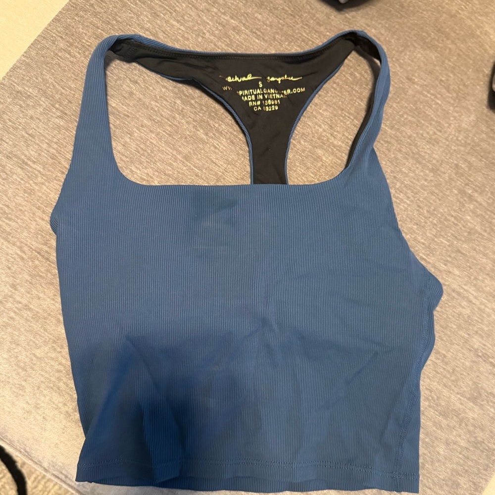 Blue Crop Top